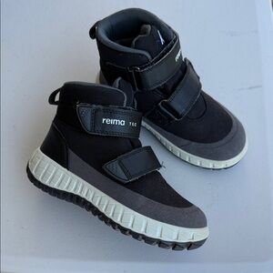 Black and Gray Kids Boots.